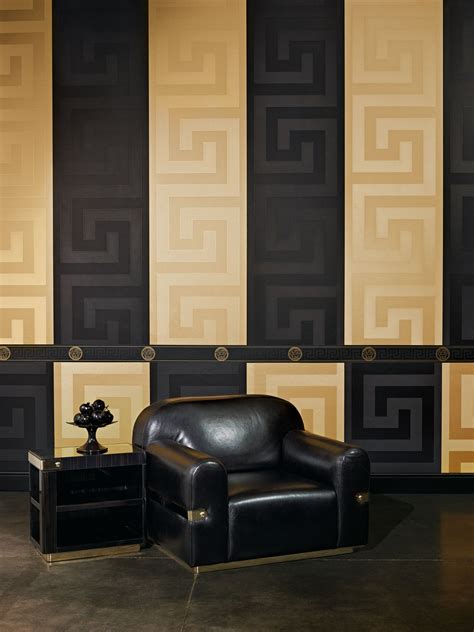 versace greek key wallpaper|versace wallpaper border.